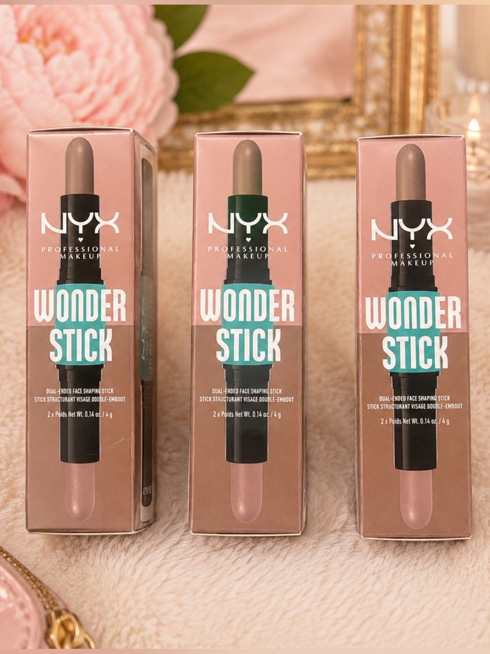 NYX Wonder Stick Dual-Ended Face Shaping Stick Lot of 3 New in Box
